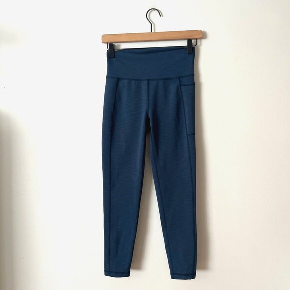 Sweaty Betty The Super Sculpt Blue High Rise 7/8 Leggings Women's Size Small - Picture 1 of 7
